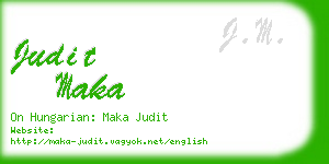 judit maka business card